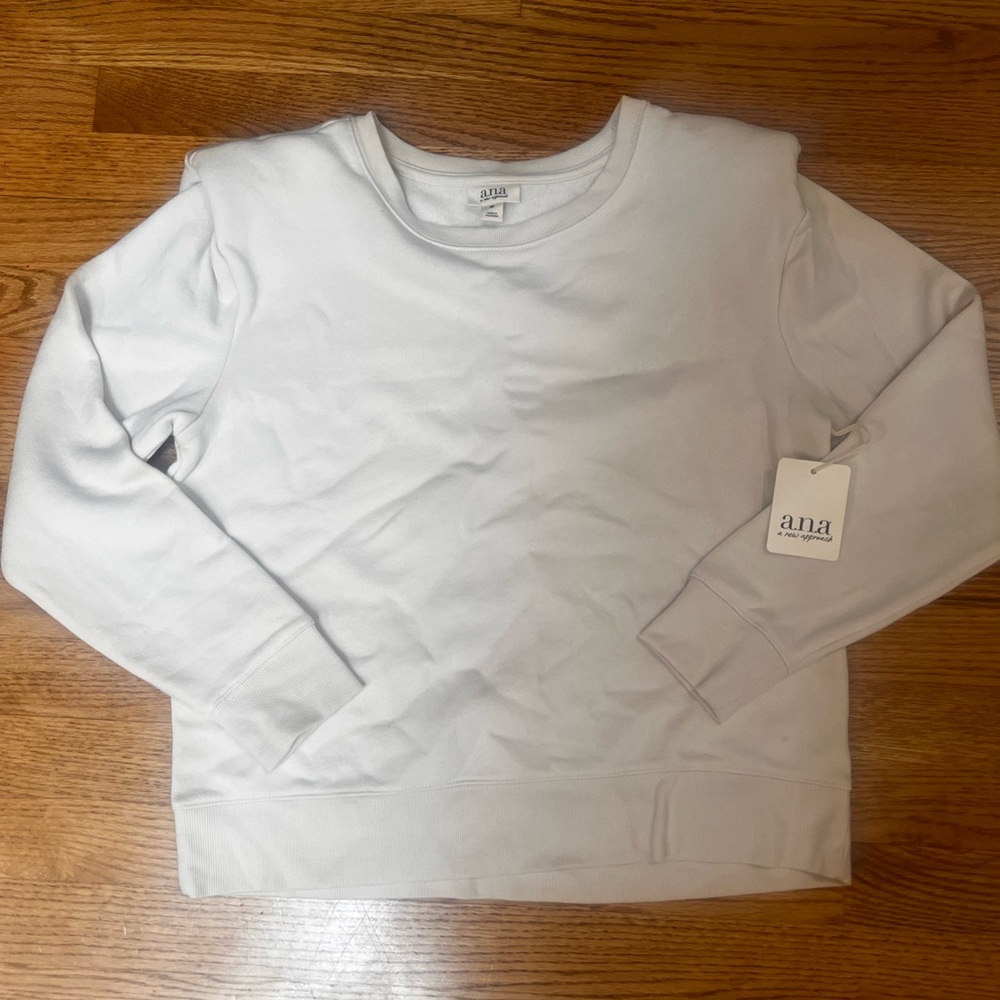 a.n.a Kids Classic Off- White Sweatshirt